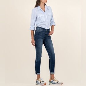 Kut from the Kloth Catherine Slouchy Boyfriend Relaxed Fit Mid Rise Jeans Sz 10